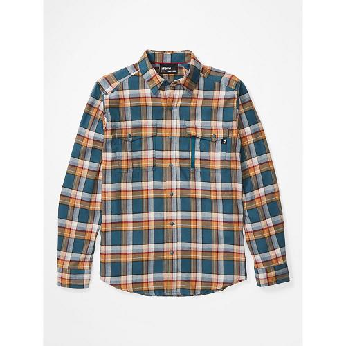 Marmot Clothes Blue Grey NZ - Tromso Shirts Mens NZ5689720